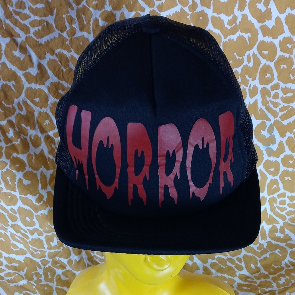 Horror black snapback hat